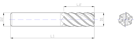 Фреза концевая Z6 OR601 и OR602