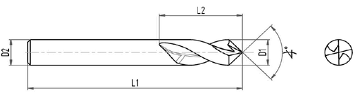 Сверло центровочное NC090 и NC120