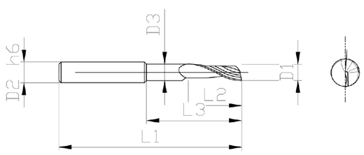 Фреза концевая Z1 AR101 и AR102